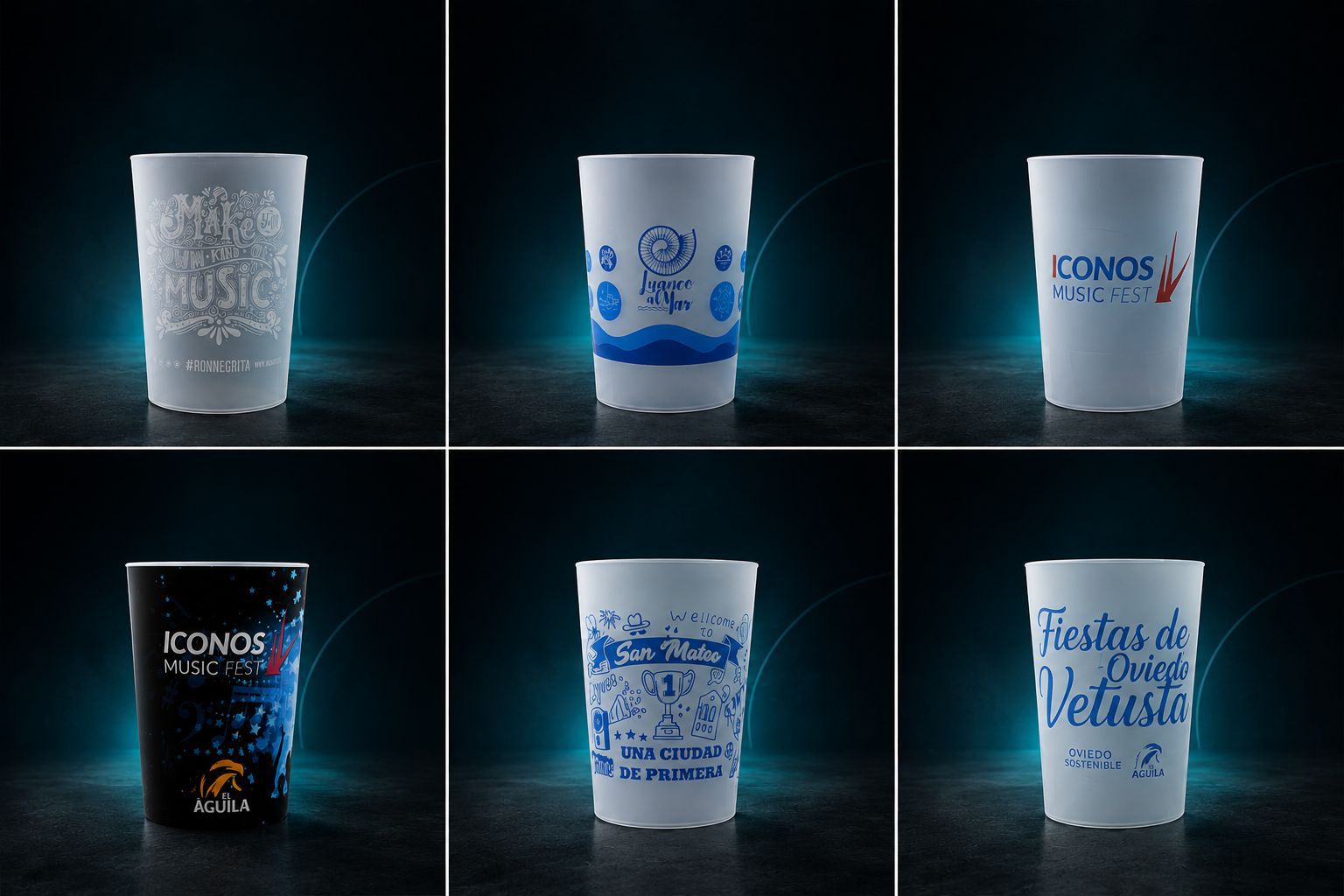 Vasos personalizados para eventos